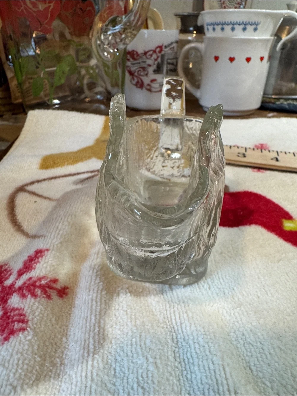 Clear Glass Scottie Dog creamer